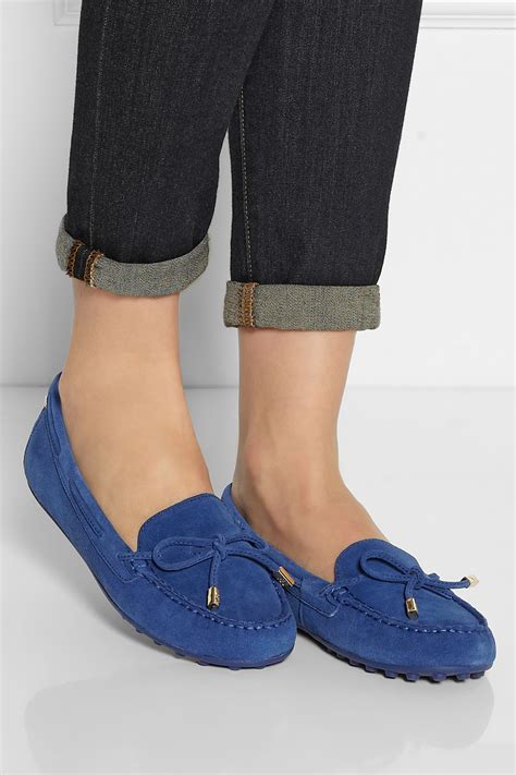 michael kors suede moccasins|michael kors women's flats.